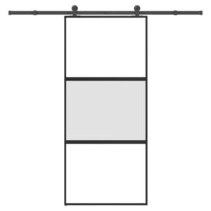 Pood24 lükanduks riistvara komplektiga 90x205 cm karastatud klaas