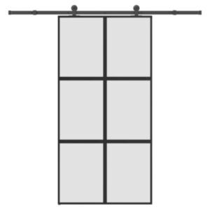 Pood24 lükanduks riistvara komplektiga 102,5x205 cm karastatud klaas