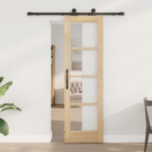 Pood24 Liuguks Manuaalne Pruun 61 x 198.5 cm Puit ja metall