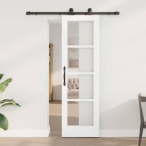 Pood24 Liuguks Manuaalne Valge 61 x 198.5 cm Puit ja metall