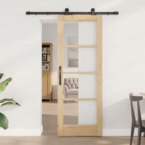 Pood24 Liuguks Manuaalne Pruun 73.5 x 198.5 cm Puit ja metall