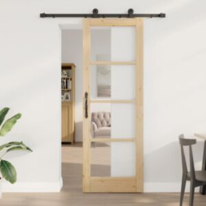 Pood24 Liuguks Manuaalne Pruun 73.5 x 211 cm Puit ja metall
