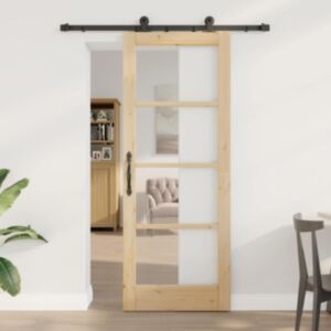 Pood24 Liuguks Manuaalne Pruun 78 x 202 cm Puit ja metall
