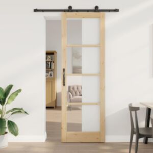 Pood24 Liuguks Manuaalne Pruun 78 x 232 cm Puit ja metall