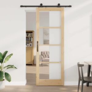 Pood24 Liuguks Manuaalne Pruun 83 x 232 cm Puit ja metall