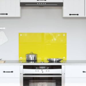 Pood24 Kögi Splashback Kollane 70 x 40 x 0.6 cm karastatud klaas
