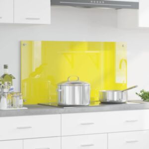 Pood24 Kögi Splashback Kollane 100 x 50 x 0.6 cm karastatud klaas