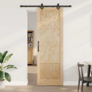 Pood24 Liugukse komplekt Manuaalne Naturaalne ja must 78 x 232 cm
