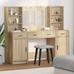 Pood24 3-osaline Riidekapikomplekt Somoma tamme engineered puit