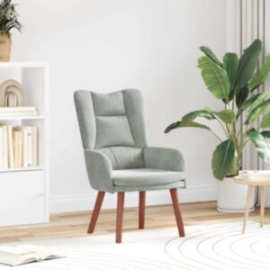 Pood24 Lõõgastav iste Helehall 63 x 67 x 94 cm Samet