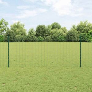 Pood24 Aia aed 2 tk Roheline PVC kaetud teras 10 x 1 m Vastupidav
