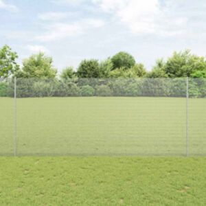 Pood24 Keevitatud Traadi Aed 10 U Poste Hõbedane 1.4x10 m Teras