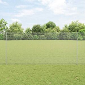 Pood24 keevitatud traataed koos 10 U-toega Hõbedane 1.4x10 m Teras