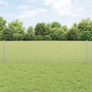 Pood24 sulgmetall aed 5 U postidega Hõbedane 0.6x25 m Teras