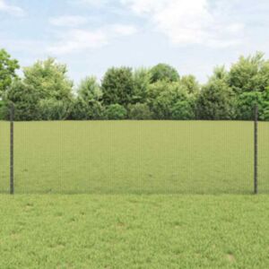 Pood24 keermestatud traadi aiaga 5 Uposti Hall 0.8x10 m Teras