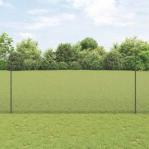 Pood24 Keevitatud Traafikaitse koos 10 U-postiga Hall 1,5x10 m Teras