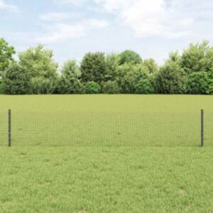 Pood24 Keevitatud Traat Aed koos 11 U Postiga Hall 0.4x25 m Teras