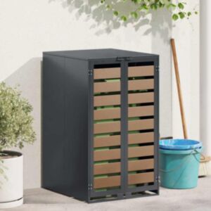 Pood24 Ratastega jäätmekasti hoidmine gaasi tõstetava kaanega 240L kastile