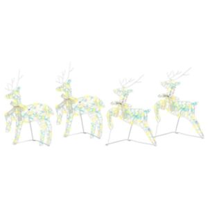 Pood24 LED Puhlid koos 80 LED-iga 4 pcs Mitmevärviline PET