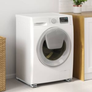 Pood24 Pesumasina alus 2 pcs Hõbedane 72 x 5 x 4.5 cm Teras