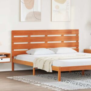 Pood24 Voodipeats peaga Vahapruun 200.5 x 3 x 80 cm Männipuit