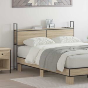 Pood24 Säilitusega peatoed laadimisjaamaga peaga Sonoma tamm 120 cm