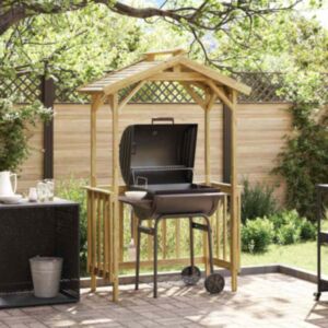 Pood24 Grillimaja Pruun 133.5 x 63 x 200 cm Immutatud kuusk