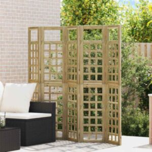 Pood24 Privaatsusekraan 5 pcs Pruun 200 x 180 cm Immutatud kuusk