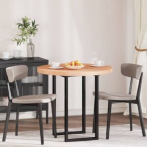 Pood24 Lauda peal Helepruun Ø 80 x 4 cm Tugev tammepuit