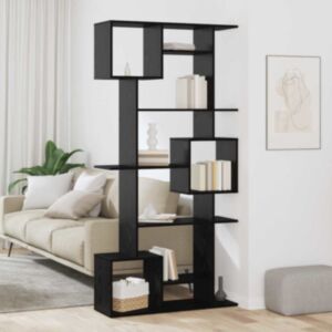 Pood24 Raamaturiiul Must tamm 92 x 29 x 188 cm Tehispuit