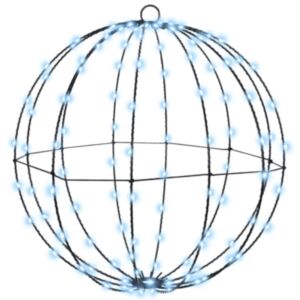 Pood24 Pall koos 160 LED-iga Külm valge 50 cm Metall