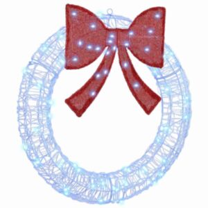 Pood24 Küünlapärg koos 60 LED-iga Sinine 75 cm Akrüül