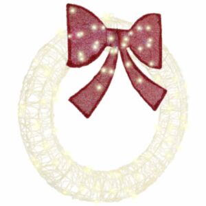 Pood24 Küünlapärg koos 80 LED-iga Soe valge 90 cm Akrüül