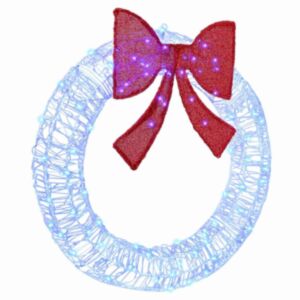 Pood24 Küünlapärg koos 80 LED-iga Sinine 90 cm Akrüül