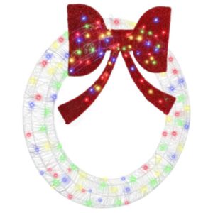 Pood24 Küünlapärg koos 150 LED-iga Mitmevärviline 120 cm Akrüül