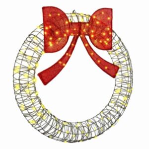 Pood24 Küünlapärg koos 150 LED-iga Soe valge 120 cm Rotang