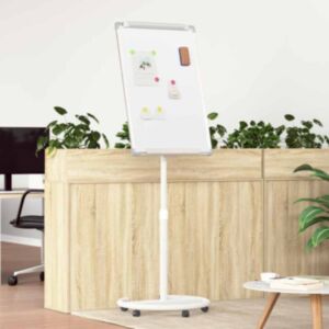 Pood24 Magnetiline valge tahvel Valge ja hall 62 x 62 x 195 cm EPS