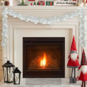 Pood24 Jõulupallide lipuvaks Valge 186 cm Polüstüreen