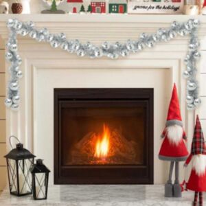 Pood24 Jõulupallide lipuvaks Hõbedane 186 cm Polüstüreen