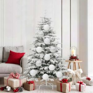 Pood24 Jõulupallide komplekt 9 pcs Valge