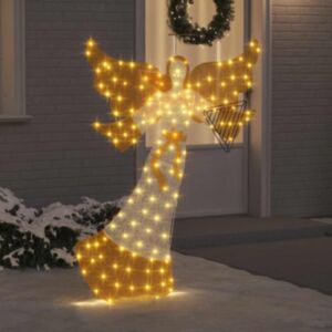 Pood24 Valgustatud nurk Soe valge 116 x 29 x 158.5 cm Polüester