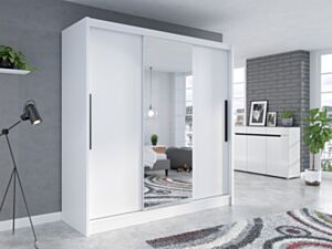 Riidekapp ROUEN I-biały / biały + lustro
