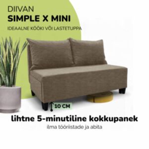 Kahekohaline lahtikäiv diivan X MINI