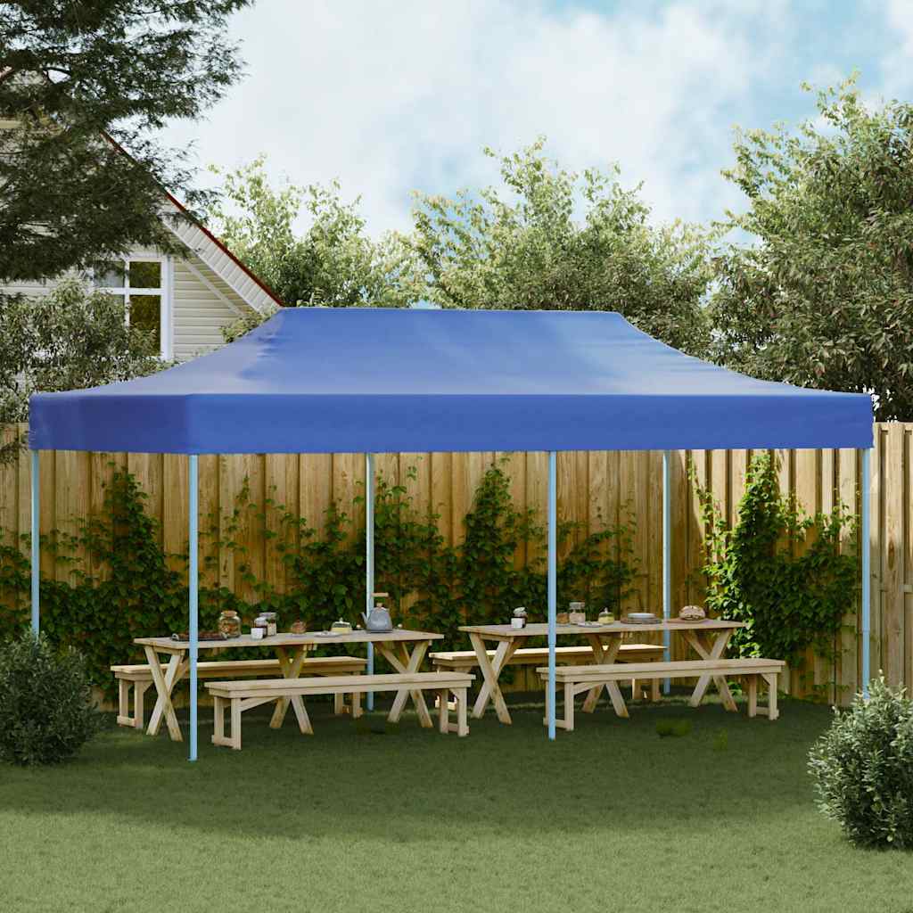 Kokkupandav pop-up telk, 3 x 6 m, sinine