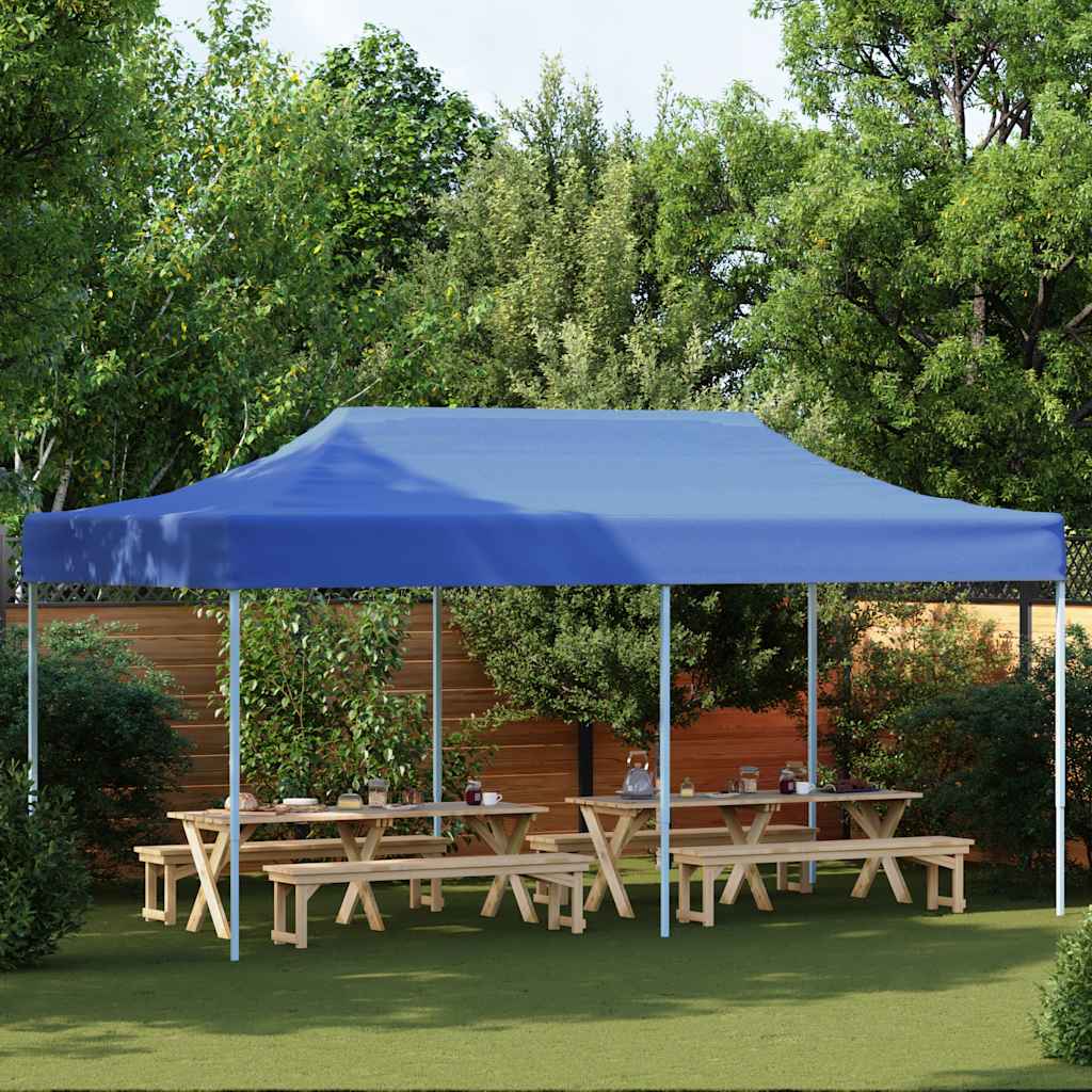 Kokkupandav pop-up telk, 3 x 6 m, sinine