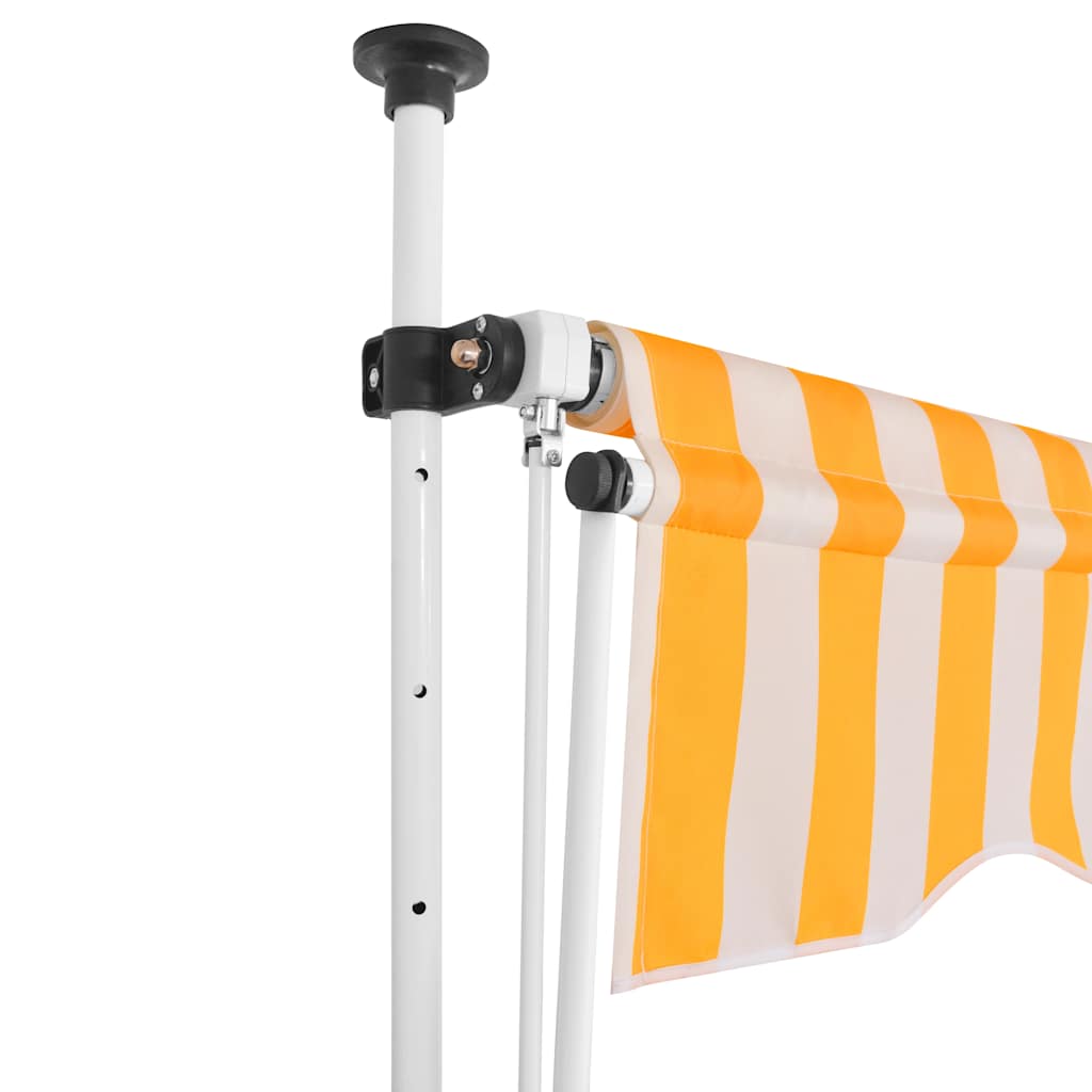 Kokkupandav varikatus, 150 cm oranži-valgetriibuline