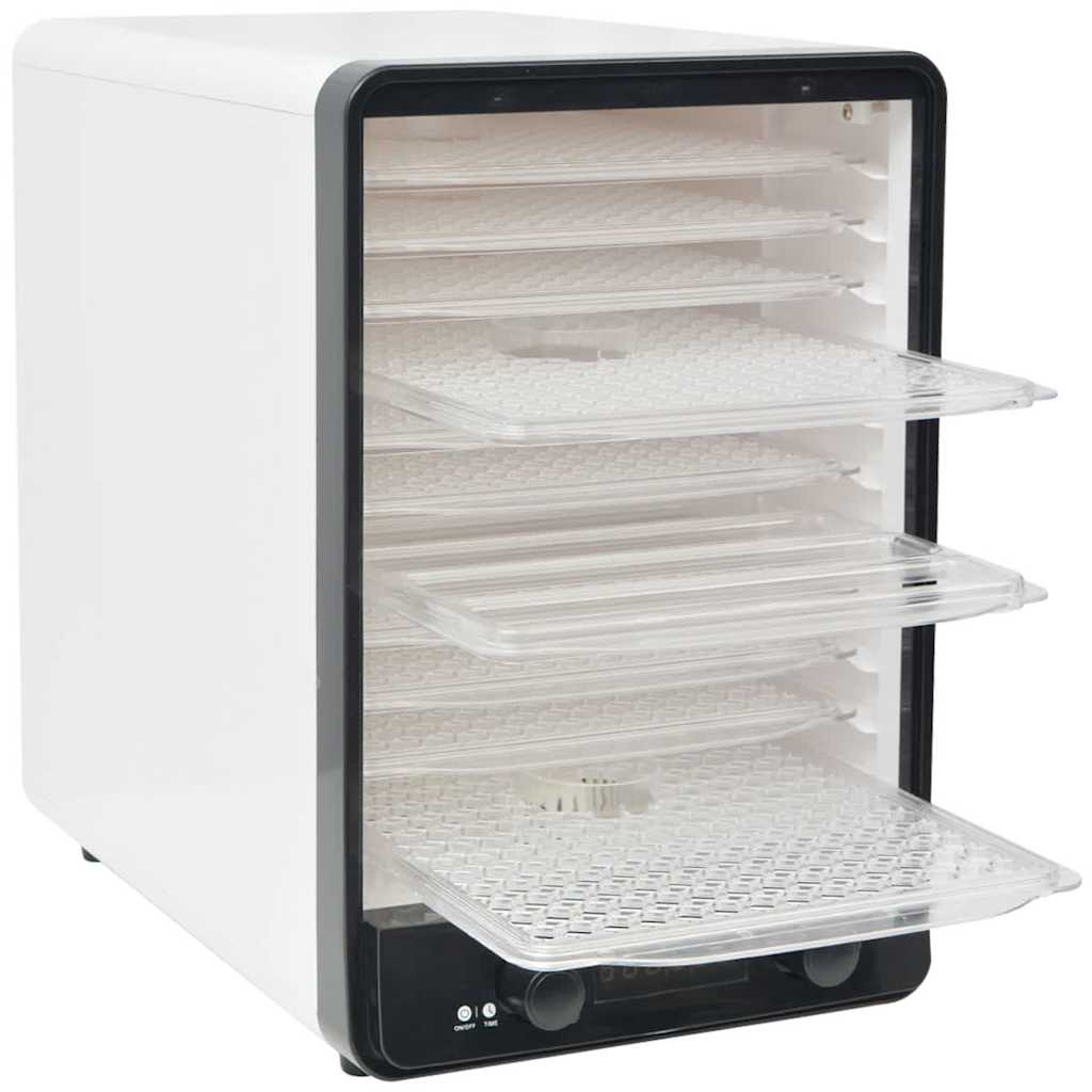 10 restiga toidukuivati, 550 W valge