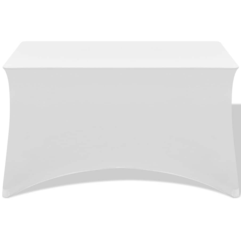 Venivad lauakatted 2 tk 183 x 76 x 74 cm valge