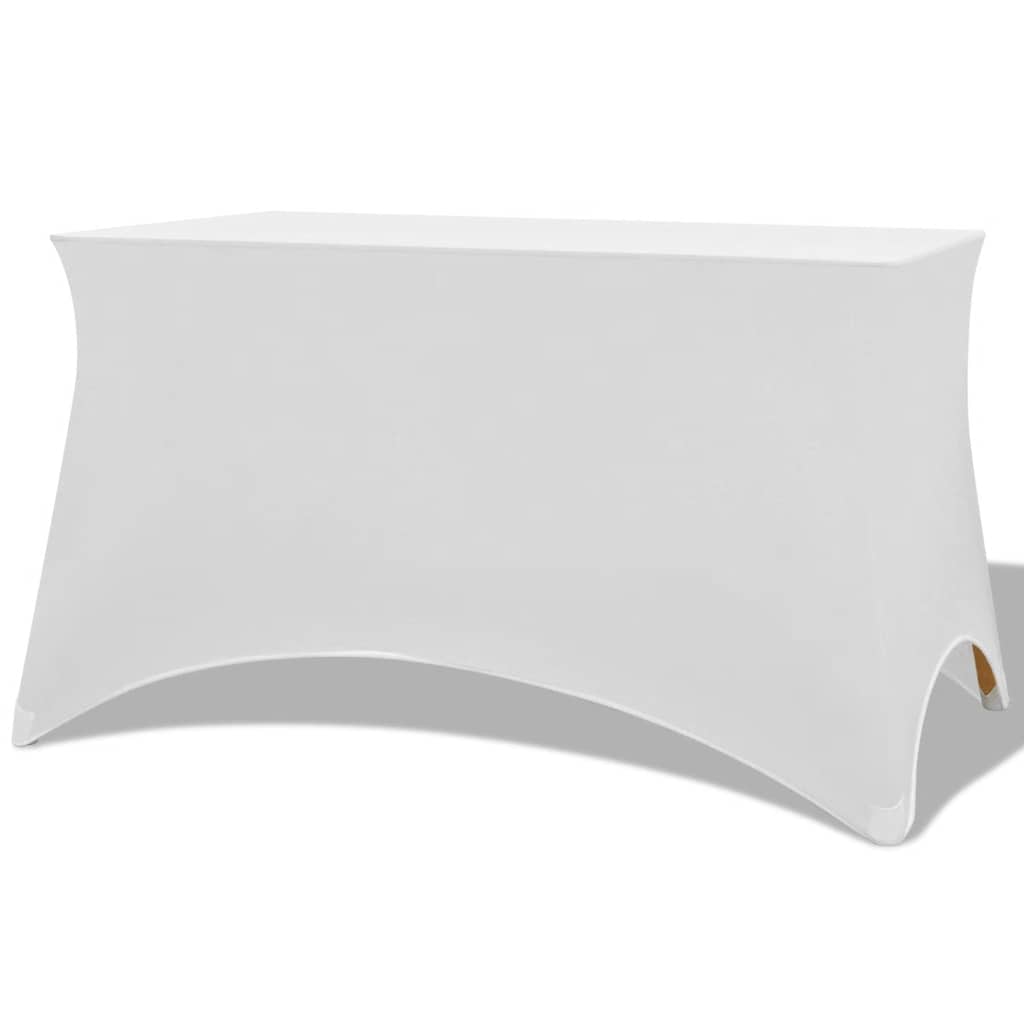 Venivad lauakatted 2 tk 243 x 76 x 74 cm valge