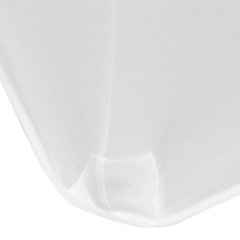 Venivad lauakatted 2 tk 243 x 76 x 74 cm valge